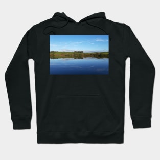 Trees and Blue Sky Reflections in Water Hoodie
